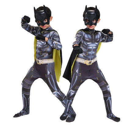 Batman Costume Kid to teens with Black-Yellow Cape