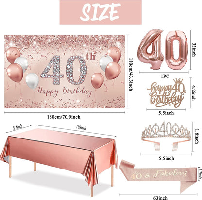 Backdrop &amp; 40th Birthday Party package