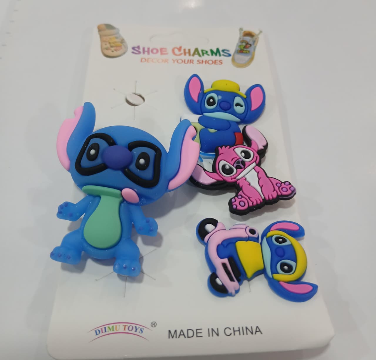 Stitch Croc Charms Set (4pcs)