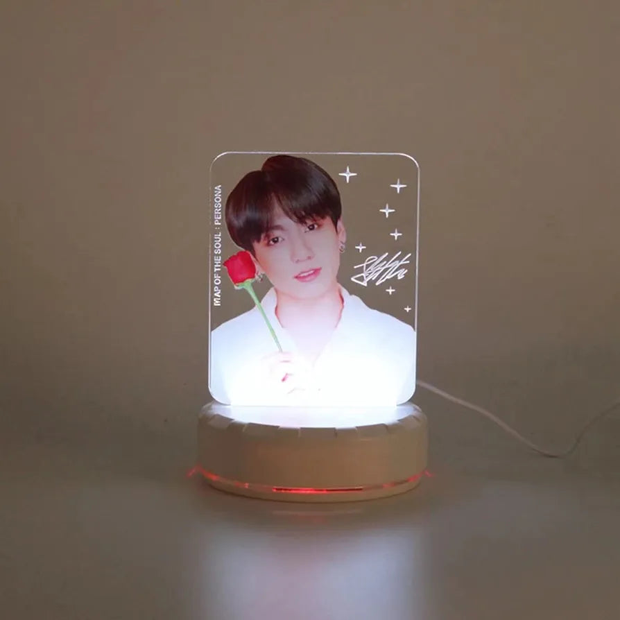 BTS Night Desk Lamp Jung Kook Acrylic - Preppy Kids (Grand Bazaar)