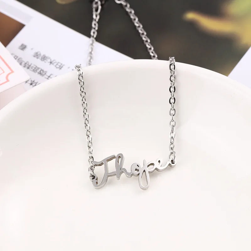 BTS BAND Titanium Steel Bracelet Chain Band Member.