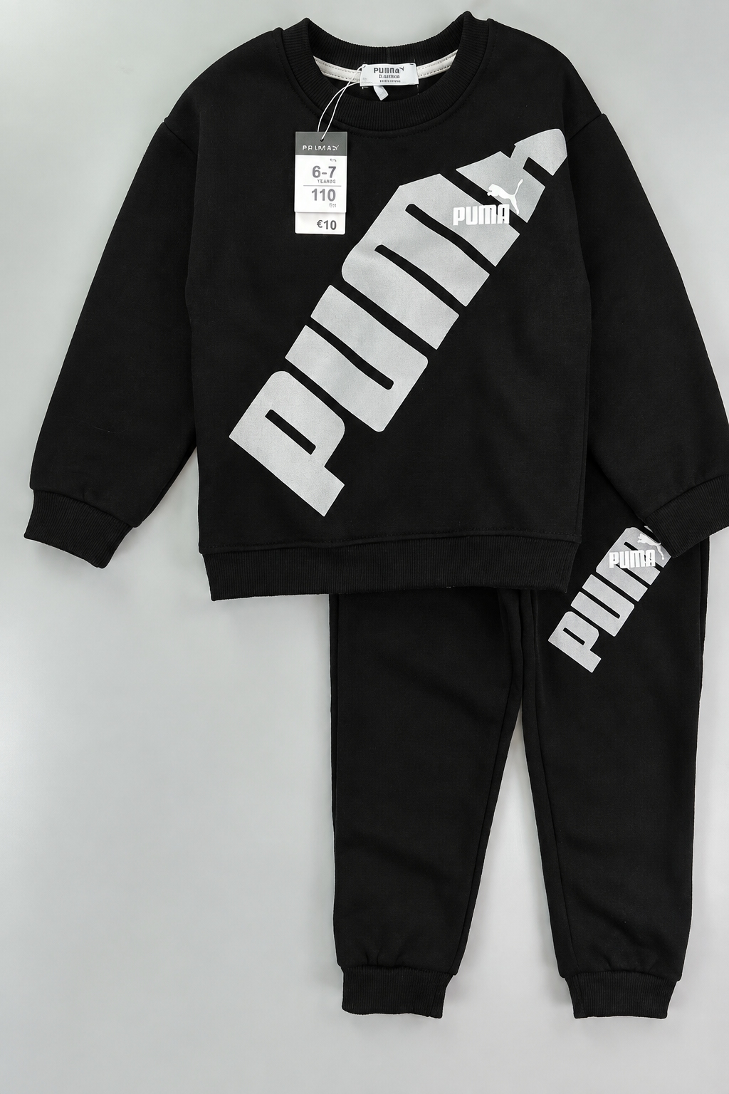 Primark Black Puma 2pc Tracksuit