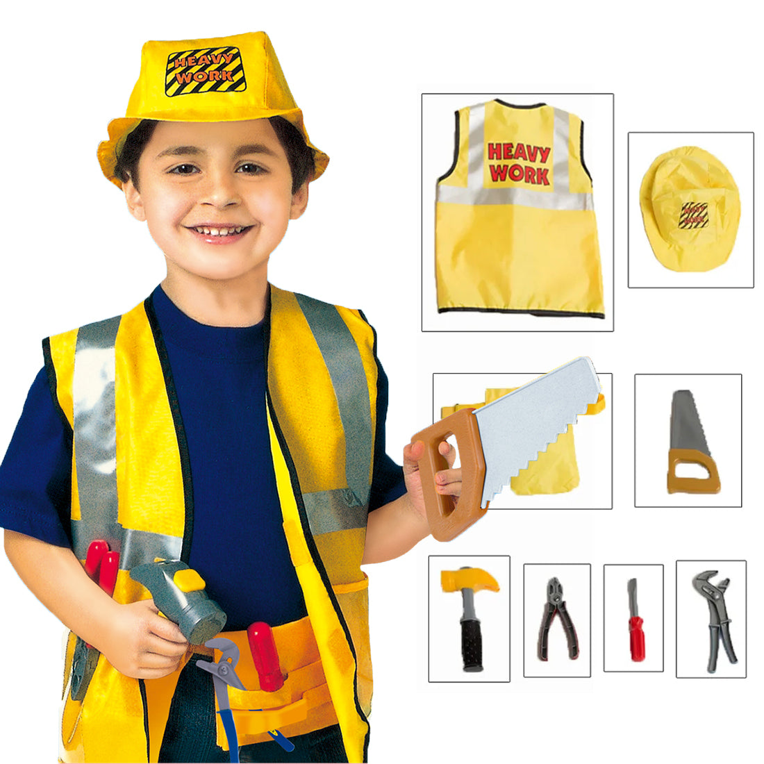 Construction worker cosplay Career Day outfit (Ages 3 to 7 years old)