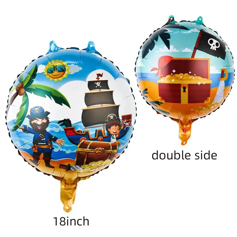 Pirate Round Foil Balloons