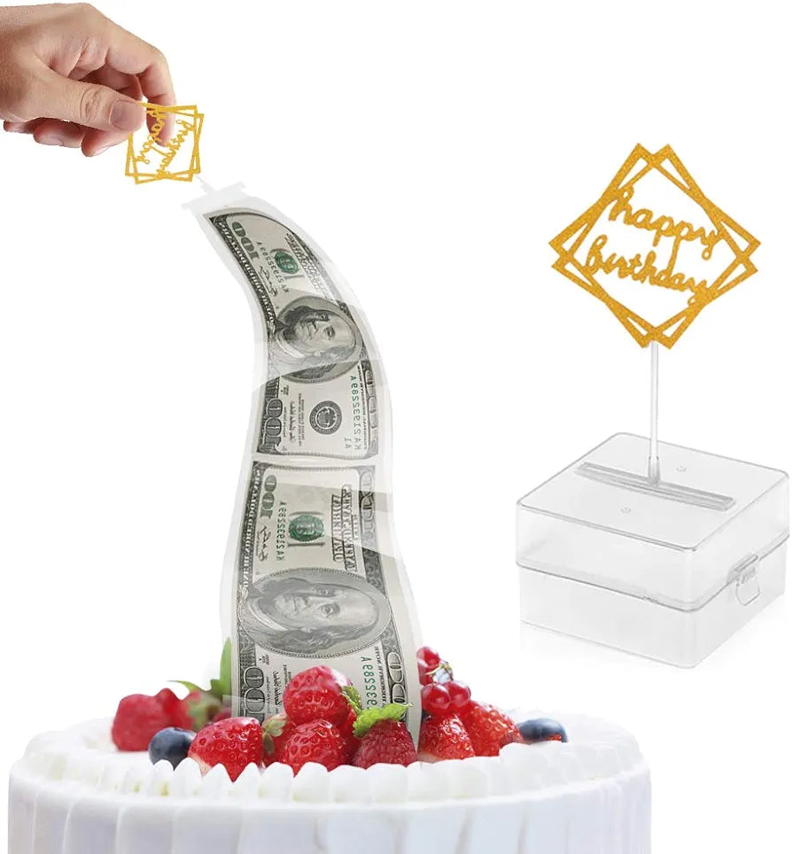 Money Cake Pull Out Kit for Cake Decoration Birthday Party