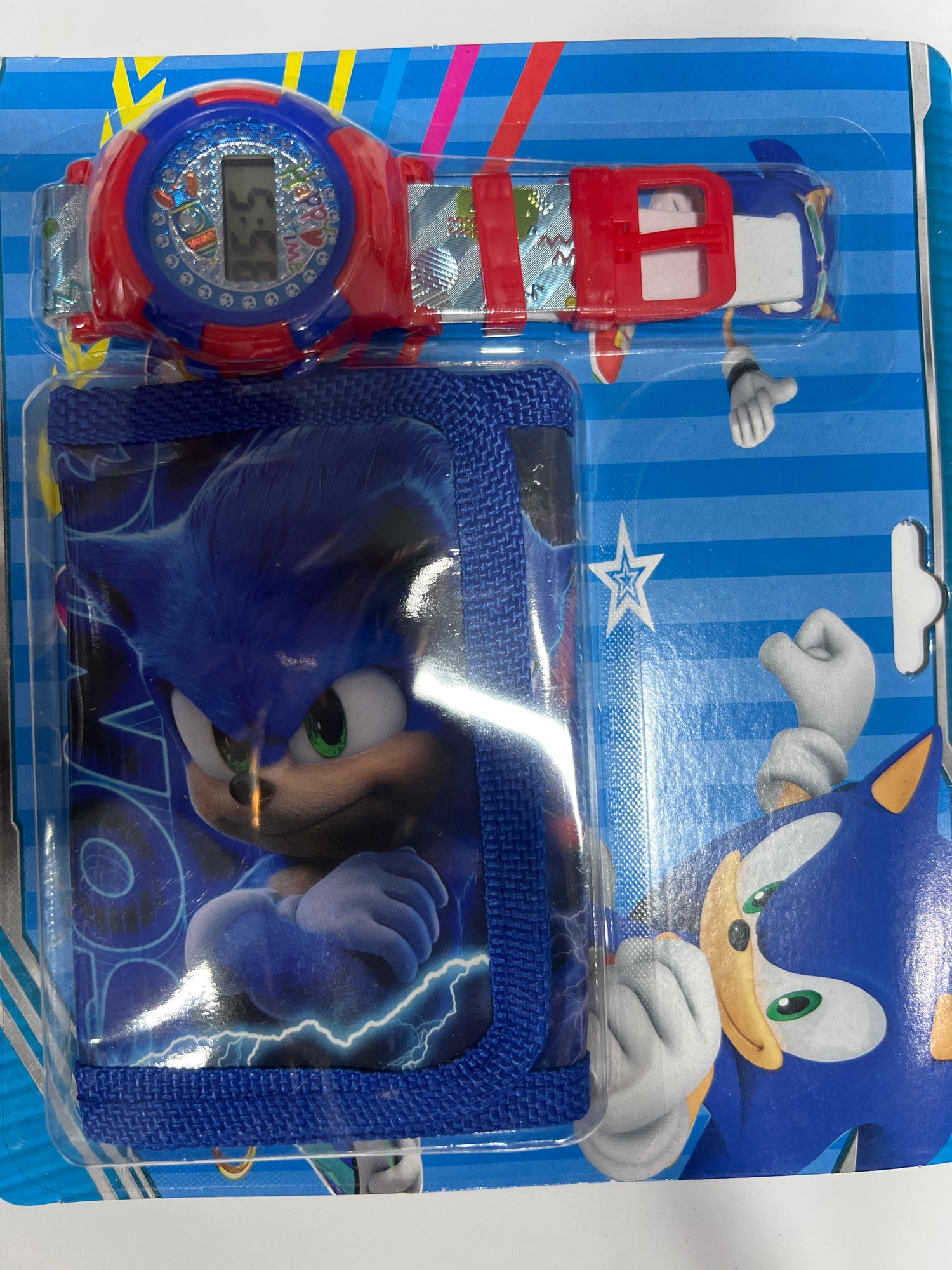 Sonic lightning Watch and Wallet Set