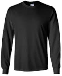 Gildan Heavy Cotton T-Shirt Black Long Sleeve