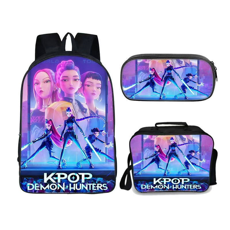 Kpop Demon Hunters Takedown 3pc backpack