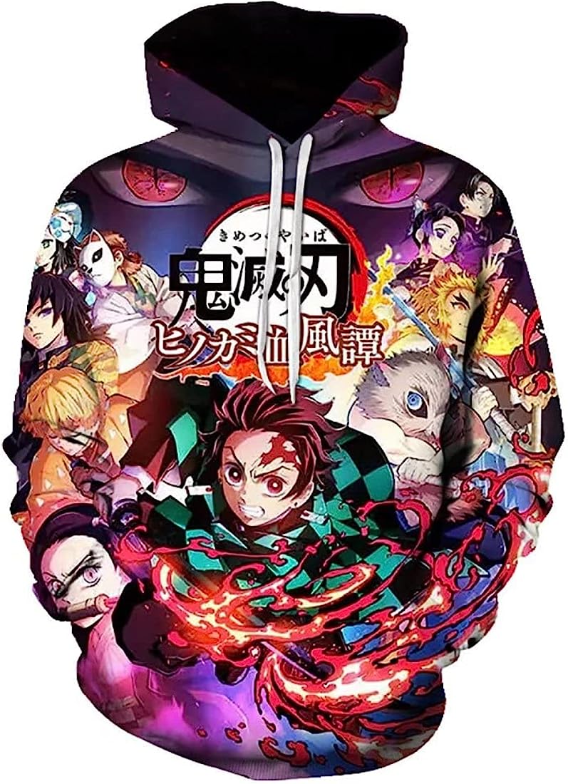 Demon Slayer 3D pullover hoodie