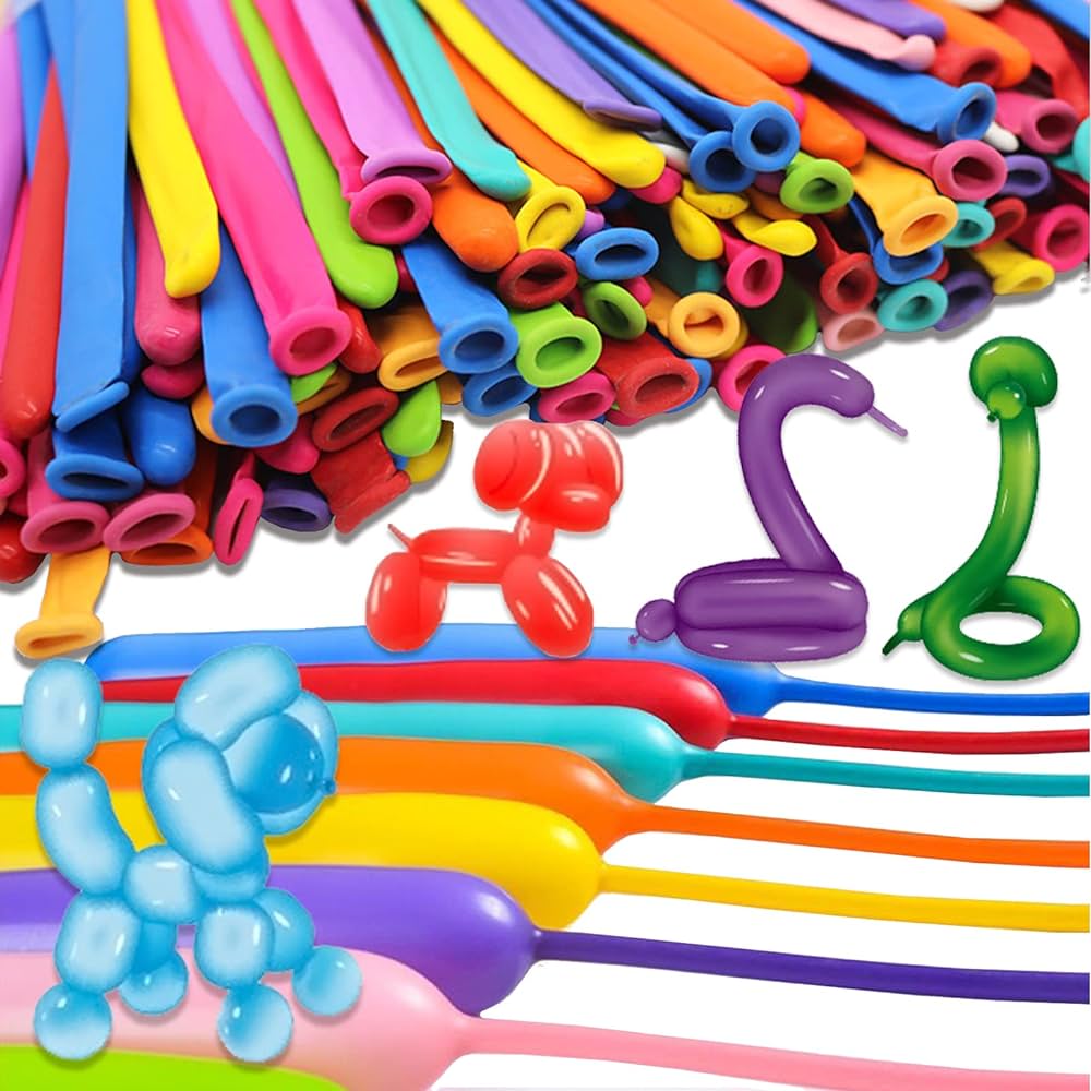 Long deflated twisting balloons 1pc (make animals)