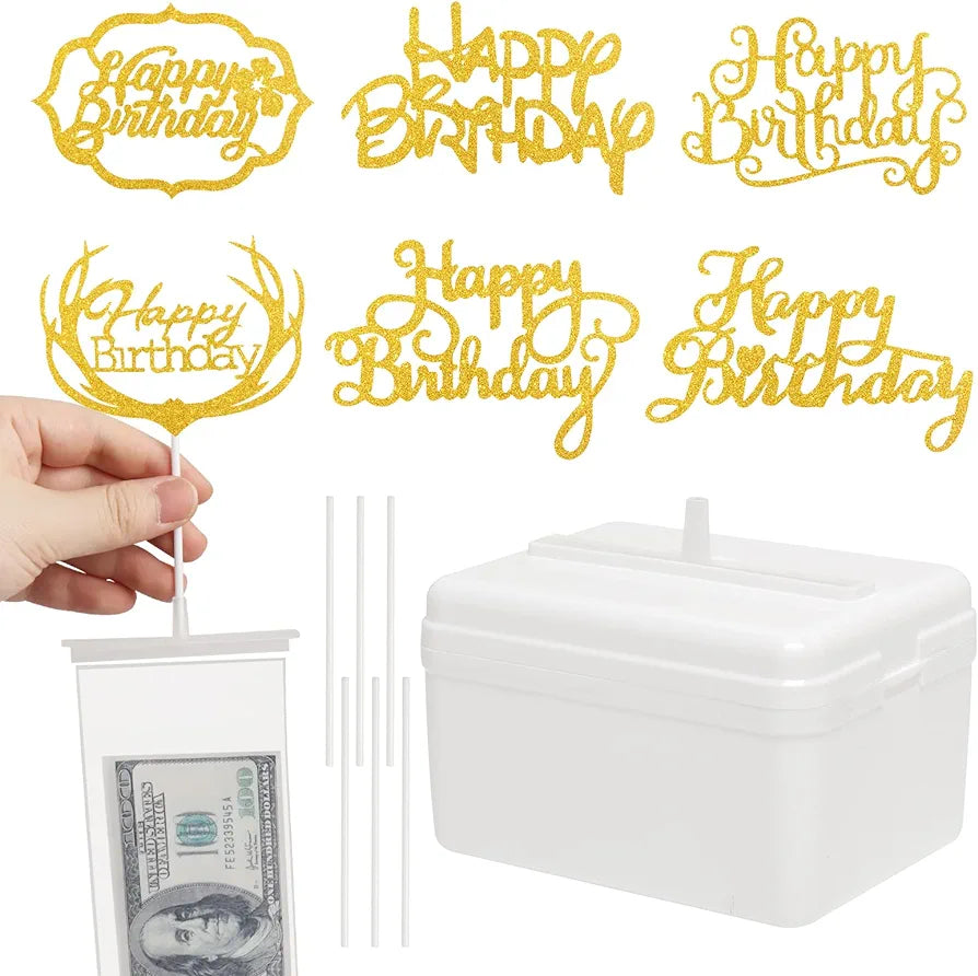 Money Cake Pull Out Kit for Cake Decoration Birthday Party