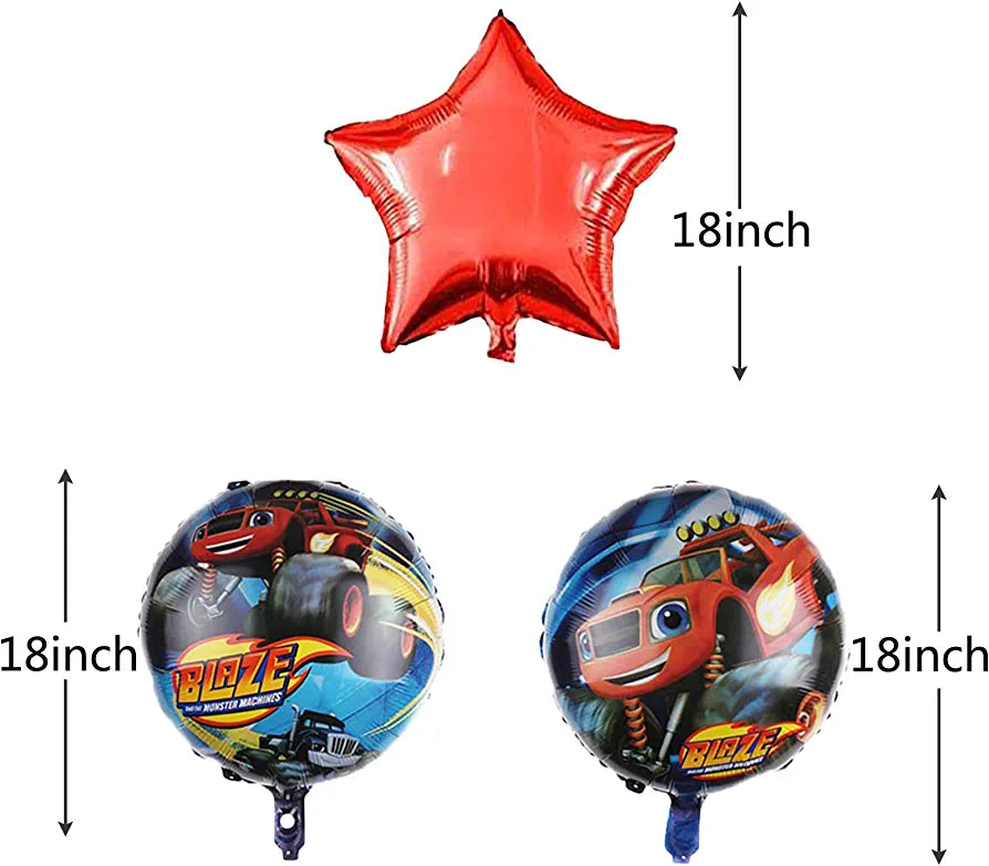 Blaze 5PC Foil Balloon