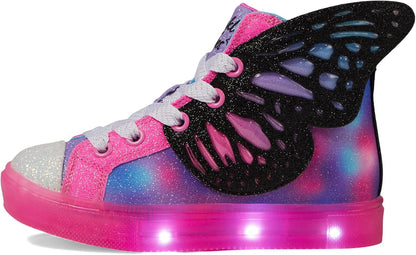 Skechers Twinkle Toes Sparks Ice-Flutter Glitz Light up Sneakers