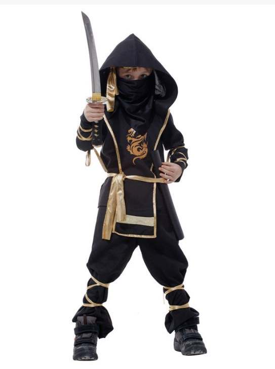 Ninja Gold Costume Suit COSPLAY