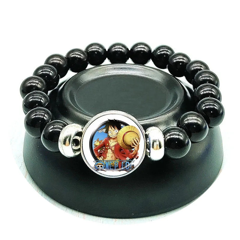 One Piece Beaded Version 2 Luffy Smiling Bracelet  band (beaded)