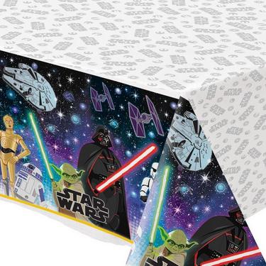 Star Wars Galaxy of Adventures Plastic Table Cover, 54in x 96in