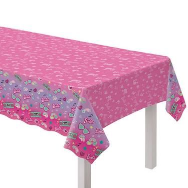 Barbie Dream Together Plastic Table Cover, 54in x 96in - Preppy Kids (Grand Bazaar)