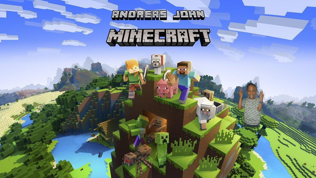 Customized Minecraft Birthday Backdrop