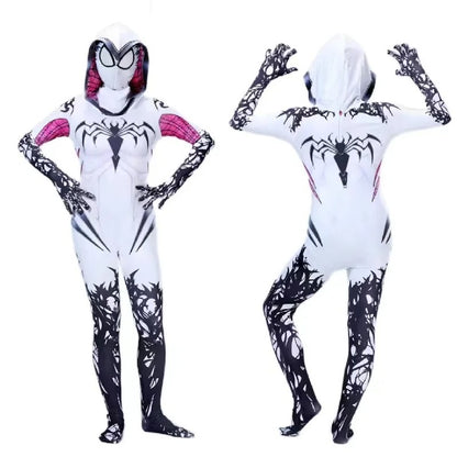 Spiderman Gwen 2nd Bodysuits Cosplay outfit costume