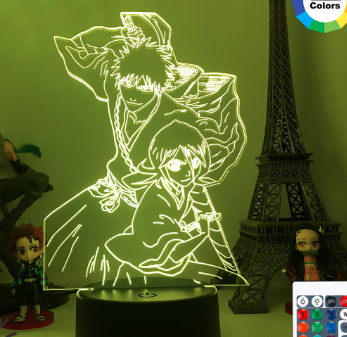 Bleach Ichigo and Rukia LED  Lamp - Preppy Kids (Grand Bazaar)