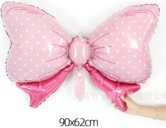 Barbie Pink Bow Foil Balloon (90cm x 62cm) - Preppy Kids (Grand Bazaar)