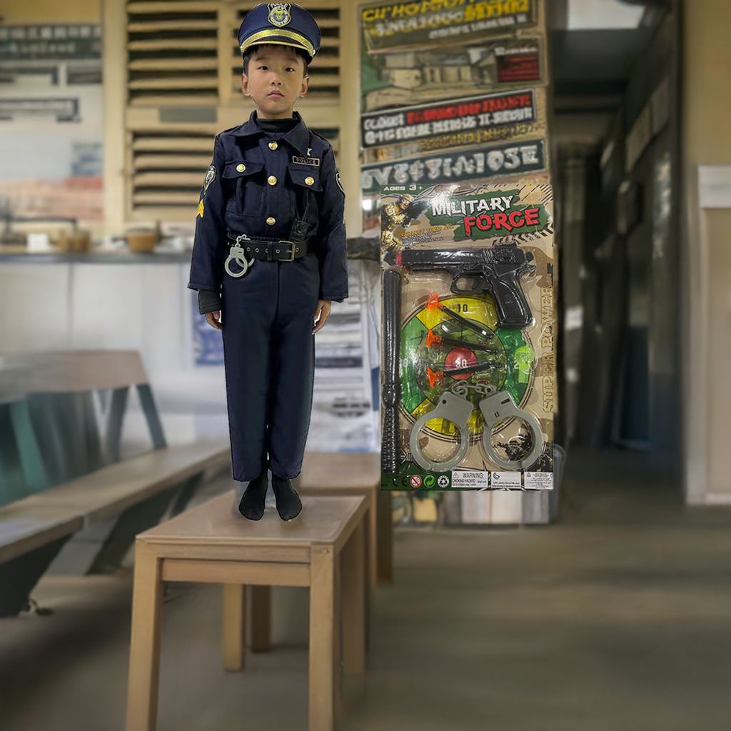 Policeman Career Day Costume (Ages 3 to 10 years old)