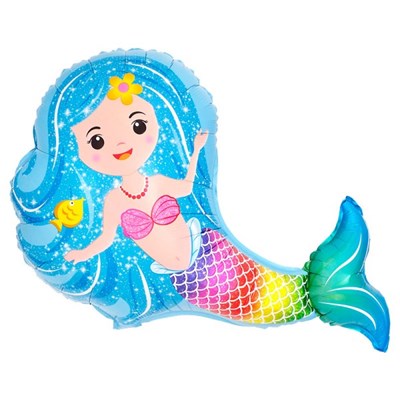 Mermaid Shaped foil balloon