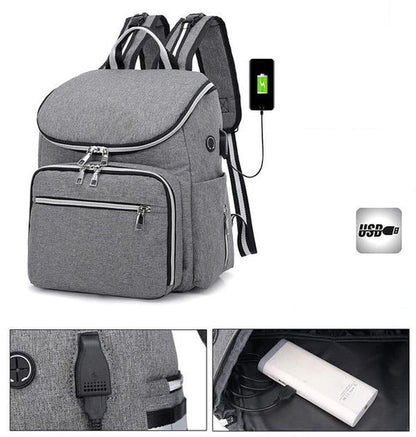 3 in 1 Waterproof USB Mummy Baby Hospital Bags