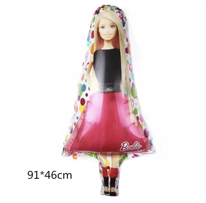 Barbie Shape Life Foil Balloon Type 1 (91cm x  46cm) - Preppy Kids (Grand Bazaar)