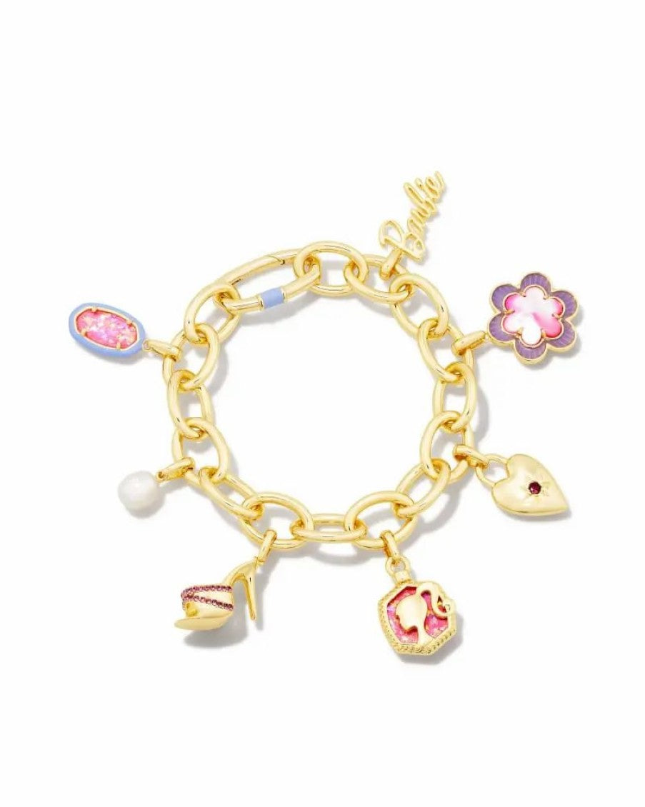 Barbie Charm Bracelet gold plated