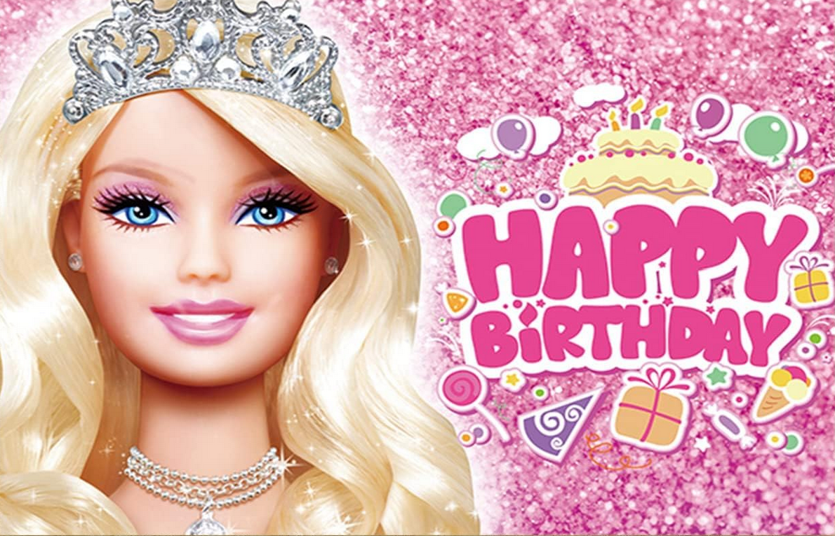 Barbie Happy Birthday  Photo Banner