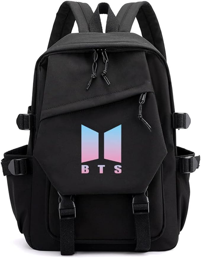 BTS Backpack, Kpop bags , BTS bags ,14 inch (21 ltr) Soft Canvas material Teenager Backpack, Kawai bags for girls