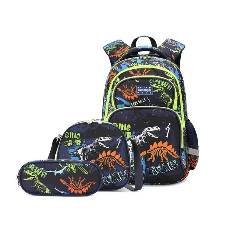 Dinosaur Mania 3pc Bookbag set Cusangel brand