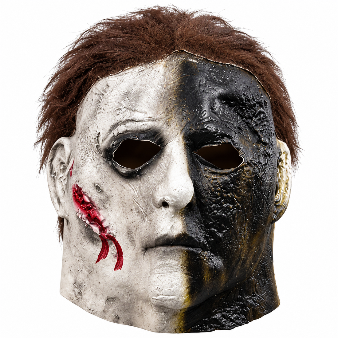 Michael Myers Burned Split Halloween Face Mask only
