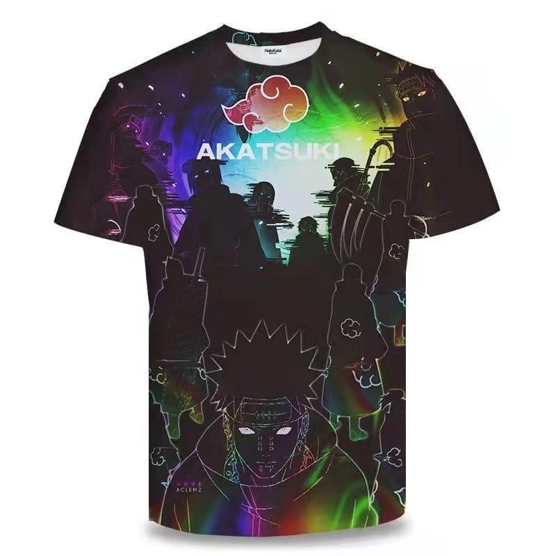 Naruto Akatsuki Rainbow Hologram Tshirt - Preppy Kids (Grand Bazaar)
