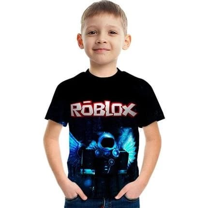 Roblox Fluorescent Blue Angel Tshirt