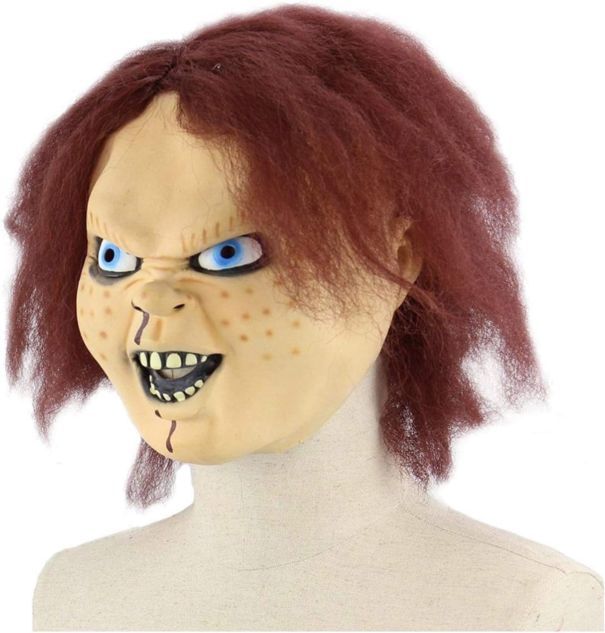 Chucky Cosplay with latex mask costume outfit