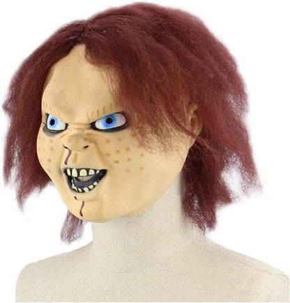 Chucky Cosplay with latex mask costume outfit