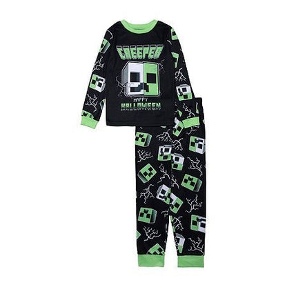 Minecraft Creeper Halloween Pajamas 2PCS Set