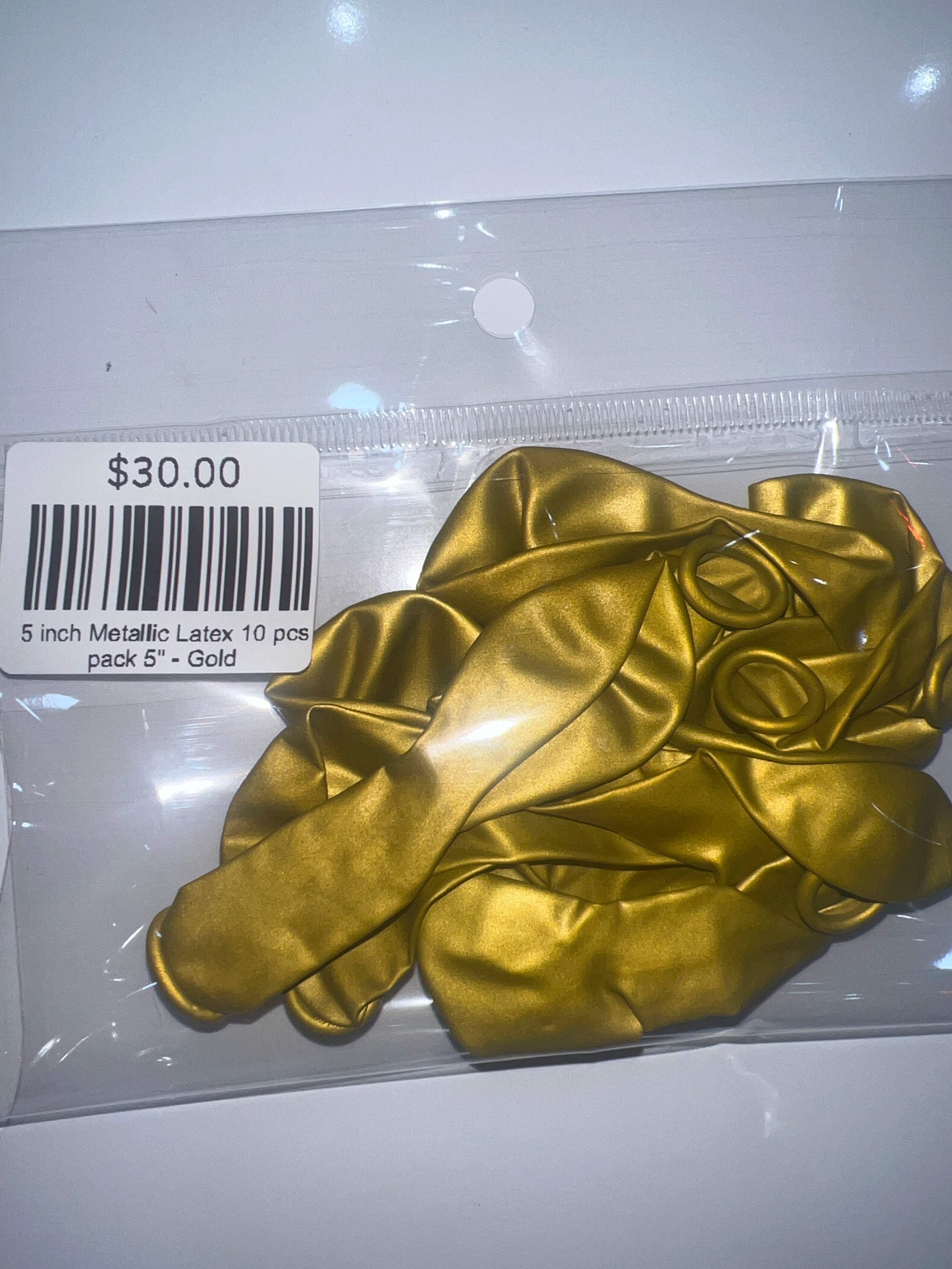 5 inch Metallic Latex 10 pcs pack 5"
