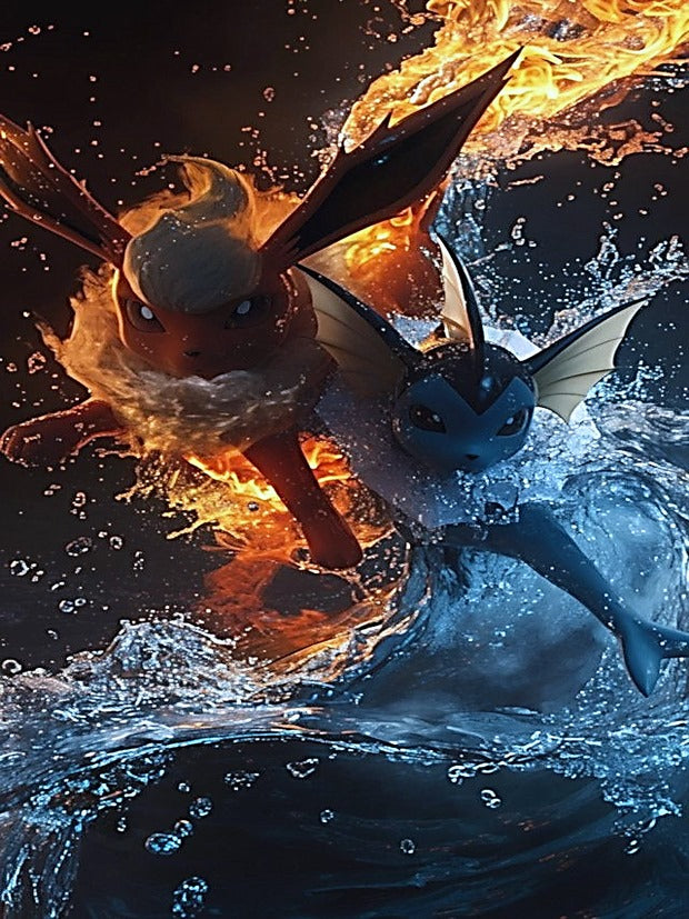 Pokémon tshirts flareon vapeeon 140cm size 8