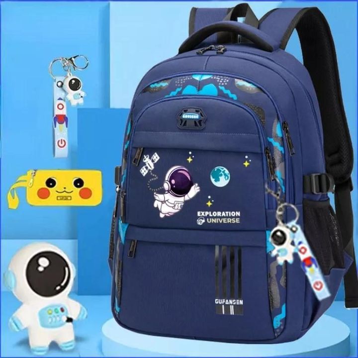 Spaceman Bookbag Blue - Preppy Kids (Grand Bazaar)