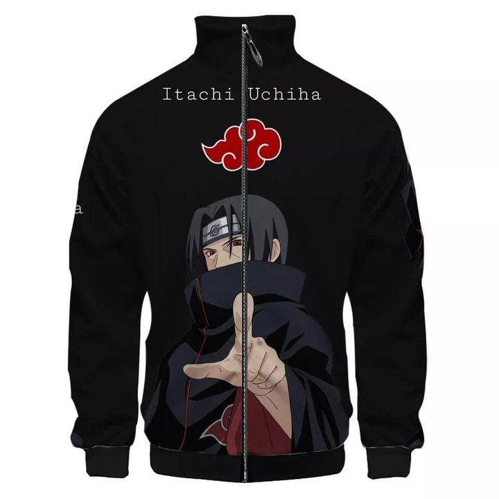 Itachi Naruto Anime 3D Sweater (Zipper)