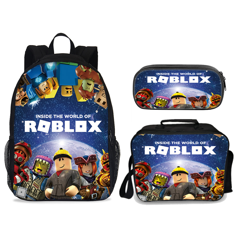 Roblox Inside The World  One compartment Edition backpack set (3PC) ( , upgraded lunch bag) no.2 bookbag - Preppy Kids (Grand Bazaar)
