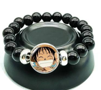 One Piece Beaded Version 1 Luffy Smiling Bracelet  band (beaded)