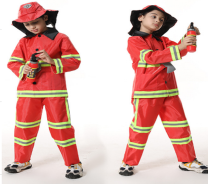 Fireman Firefighter cosplay Career Day outfit with pants - Preppy Kids (Grand Bazaar)