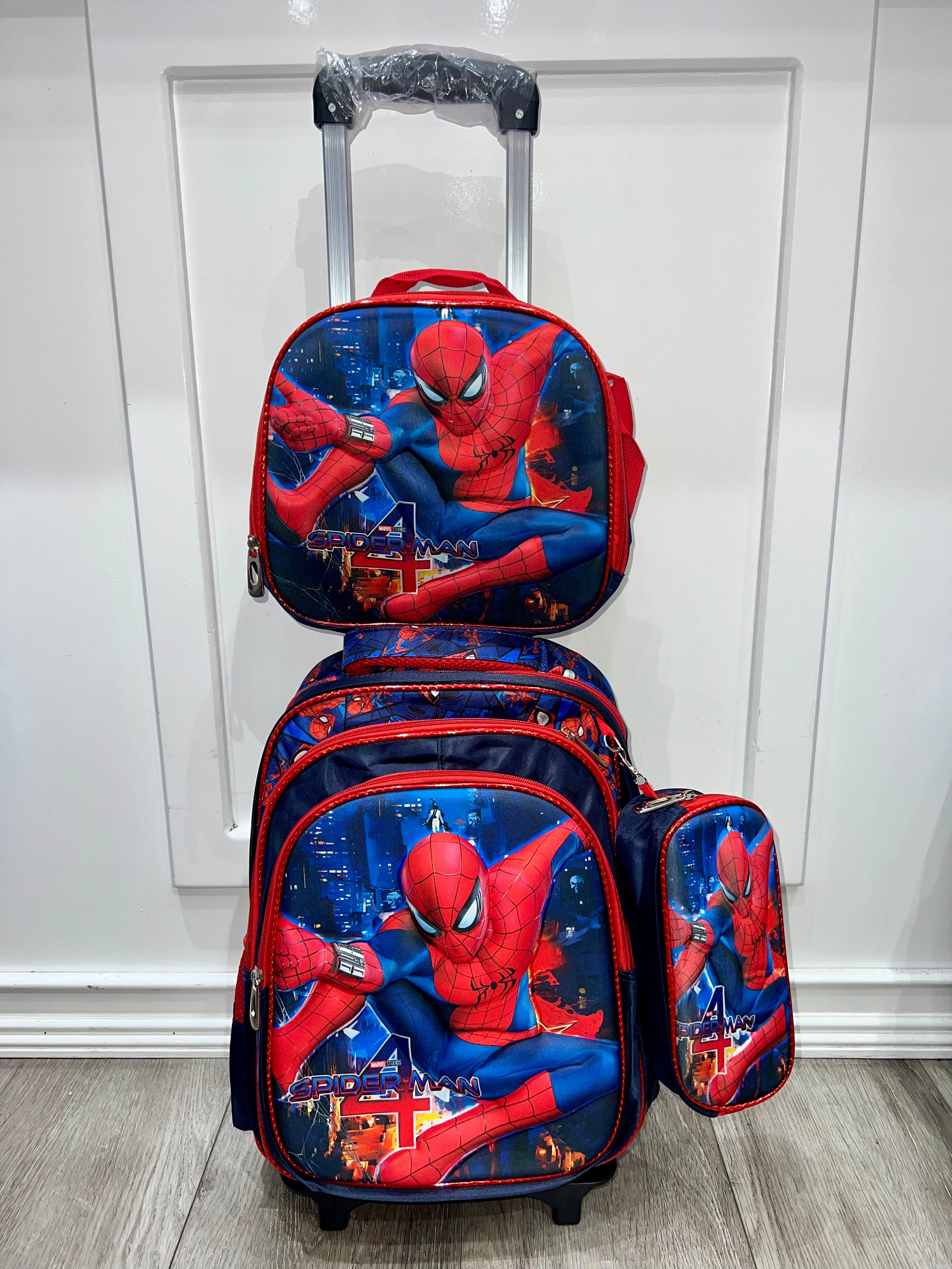 Spiderman trolley bag 3pc set