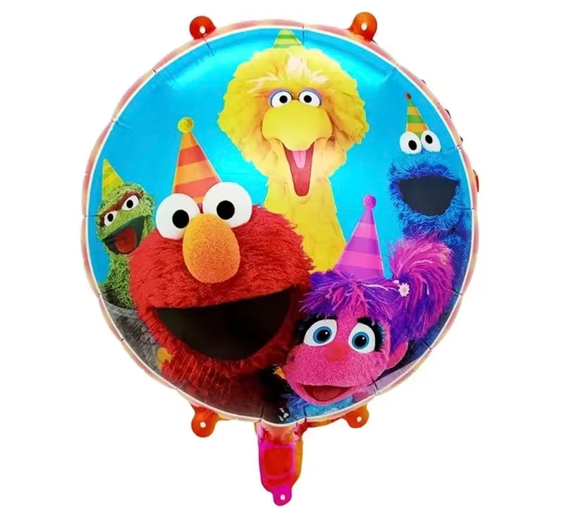 Elmo and friends party hats 18” foil balloon