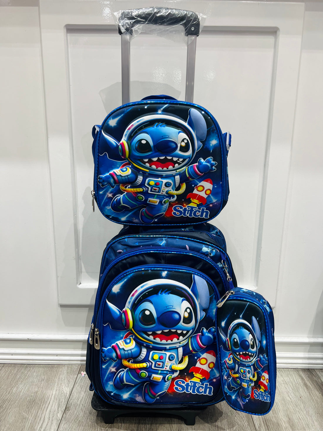 Stitch Astronaut 3pc Trolley Bag