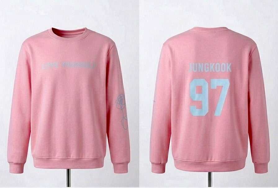 Bts love yourself Jung Kook 97 pink sweater